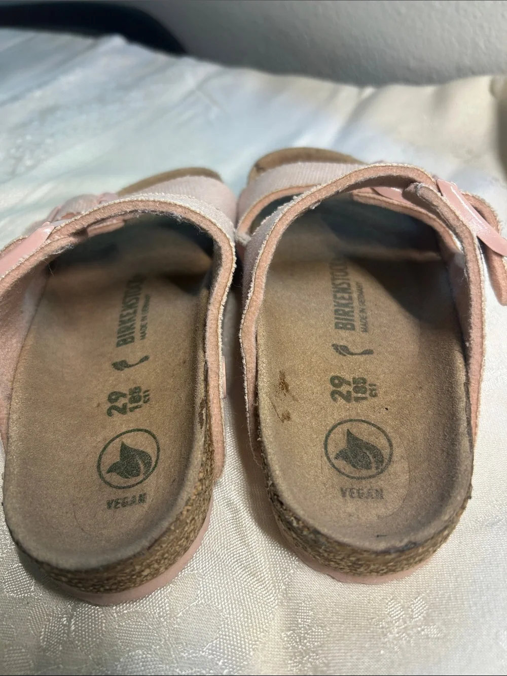 Birkenstock Kids Light Pink Double-Strap Sandals size 11.5